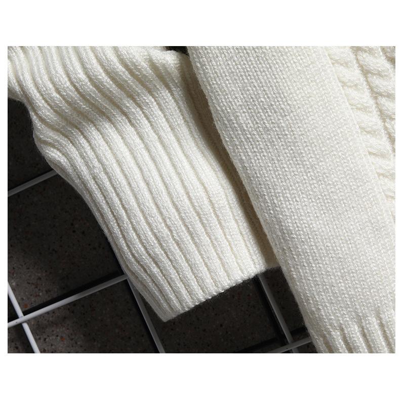 Осенне-зимний мужской трикотаж с высоким воротом, модный приталенный пуловер с двумя лацканами и ромбовидным свитером с длинными рукавами