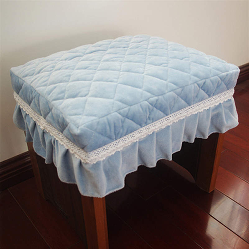 Короткий плюшевый стеганый прямоугольный чехол для сиденья стула чехол для табурета для фортепиано новый