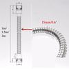 1m/1.5m/2m Flexible  Shower Hose Stainless Steel Chrome Bathroom Water Head Shower Head Pipe Tool Shower Acssories