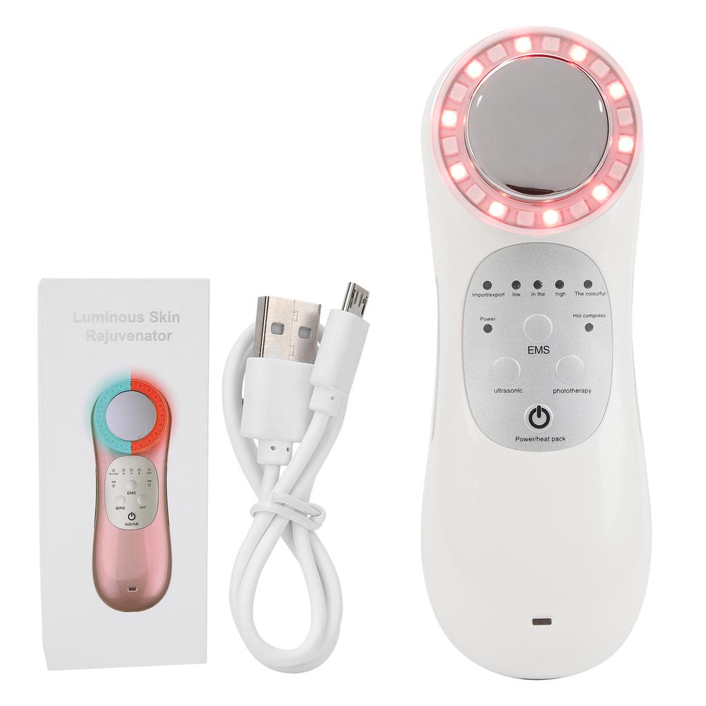 Red Blue Light Therapy Beauty Machine EMS 42   Celsius   Face Cleaning Skin Rejuvenation DeviceWhite