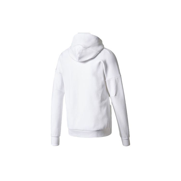 Adidas Вязаная куртка с капюшоном с логотипом Мужские куртки белые CD6277