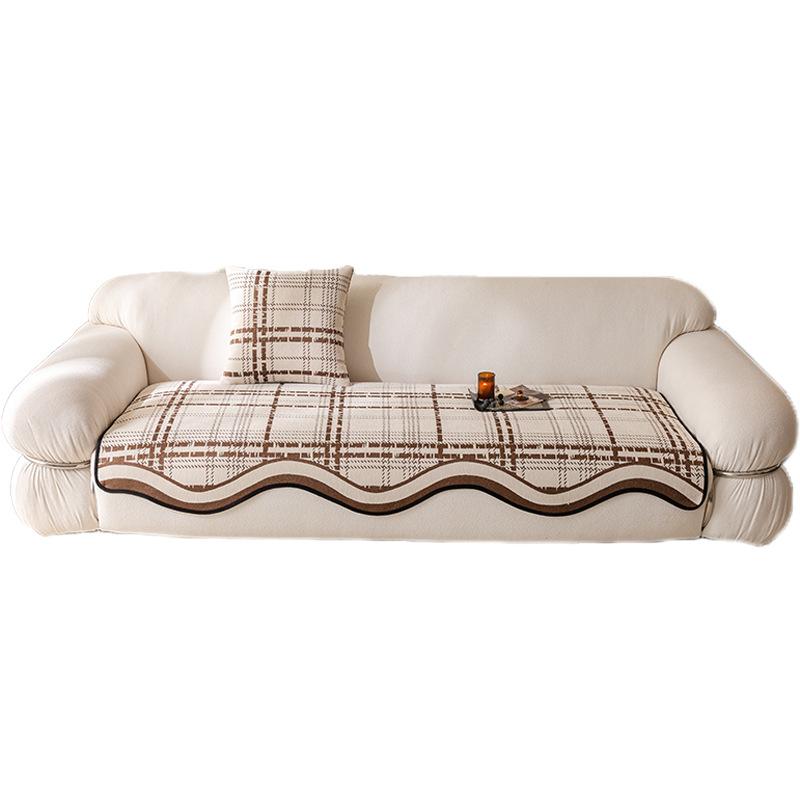 New Light Luxury Sofa Cushion Universal In All Seasons Chenier Non-Slip Leather Seat Cushion Sofa Cover Cover Cover Towel