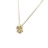 Les Trésors De Lily [L7071] - White Gold 'Clover' Gold-Plated Necklace