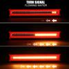 3 In 1 Motorcycle Led Tail Light Sequential Turn Signal Lamp Brake Stop Lights For Moto Pickup Truck Trailer Cargo RV 12V 24V