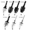 Shaft Quick Change Impact Drills Bits 1/4" Hex Shank Keyless Drill Chuck 0.3mm-8mm Round Shank