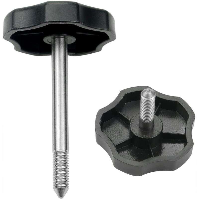 6 Pcs Soft Top Window Frame Door Surround Knob Screw Bolt With Pin Compatible For 2007-2018 Wrangler