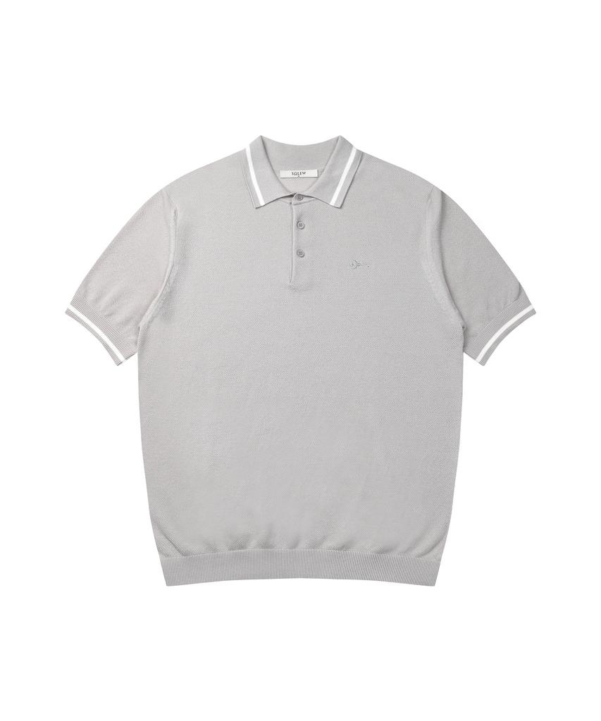 SOLEW Polo Knit_Gray