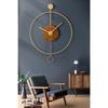 Orbit Gold 60 см, современные декоративные металлические настенные часы