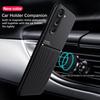 Luxury Non-Slip Case For Samsung Galaxy S25 S24 Ultra S23 FE S22 Plus S21 5G Cover Built-in Car Holder Magnetic Fundas Coque