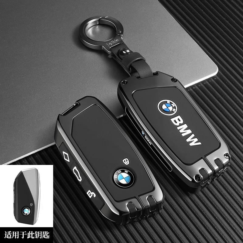ljqvz9 Car Remote Key Case Cover Shell For BMW 7 Series G70 G09 XM U06 G81 M3 2023 i7 X7 G07 LCI iX I20 X1 U11 Protector Fob