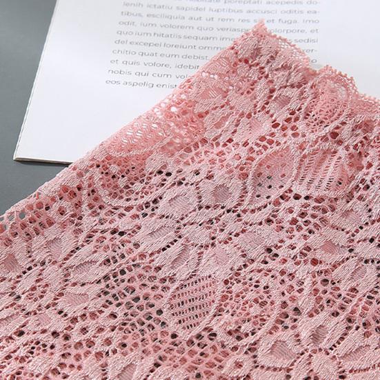 Women Underpants Breathable Lace Soft Solid Color No Constraint Quick-drying See-through