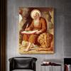 Священник Святой Иероним Обучение Живописи Печать На Холсте Настенный Религиозный Арт Плакат Теплая Картина Для Подарка Гостиная Домашний Декор Cuadros