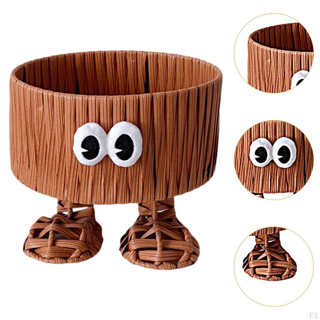 Корзина для хранения домашнего декора для печенья и выпечки с имитацией ротанга