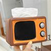 Retro TV Tissue Box Multifunctional Storage Box, Home Living Room, Coffee Table, Bedroom, Desktop, High-end Paper Box