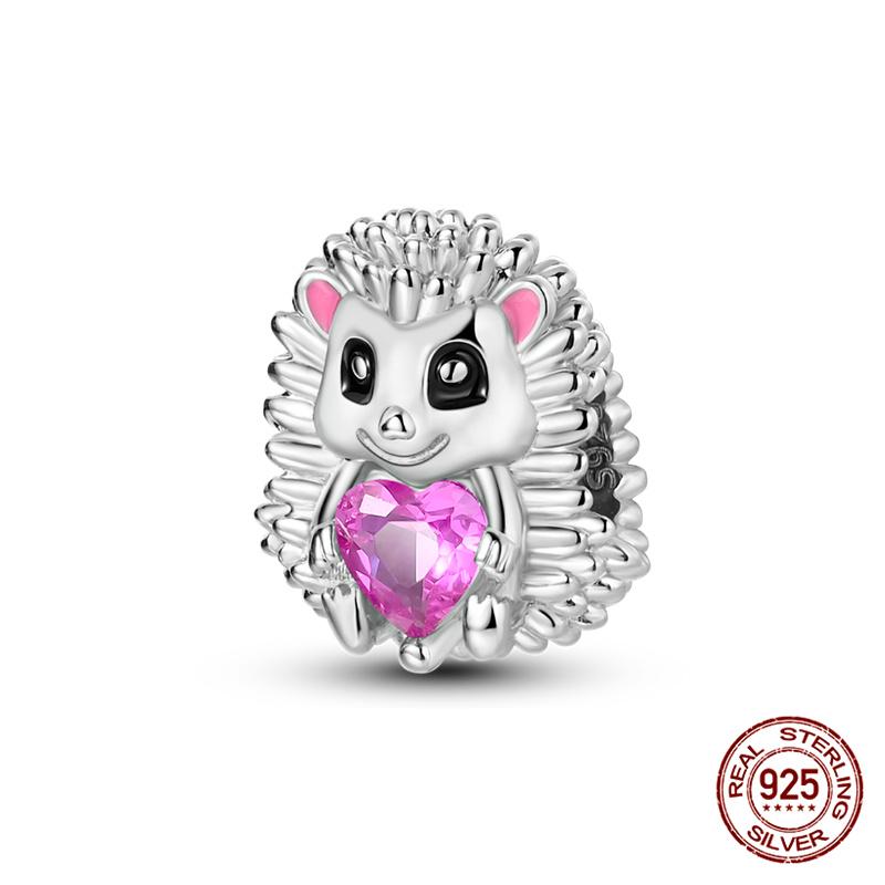 Original Owl Beads 100% 925 Silver Lucky Cat Elephant Charms Fit Original 925 Bracelet DIY Jewelry Making Women's Gift