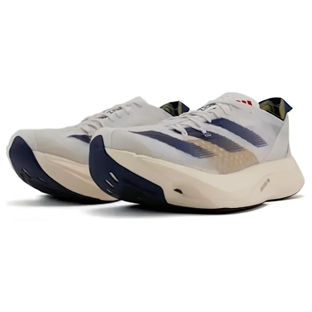 adidas Adizero Adios Pro 3 белые темно-синие унисекс кроссовки Cloud-White Gold-Metallic IG6438