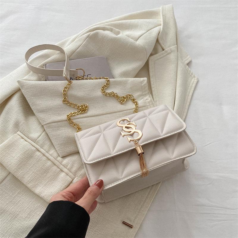 Fashion chain 2025 small square bag beautiful retro foreign style women's bag spring new trendy personality shoulder messenger bag