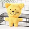 Lovely Sound-Making Dog Playthings, Corduroy Animal Chews for Puppies, Durable Interactive Dental Toys, Pet Essentials