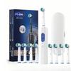 Electric Toothbrush Rotary Rechargeable Electric Toothbrush for Adults Rotating Electric Toothbrushes with 4 Soft Brush Heads