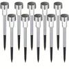 1/10pcs Solar LED Lights Outdoor Stainless Steel Stick Lights Solar Powered Landscape Lighting Roads Gardens Courtyards Lights