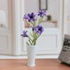 Миниатюрные цветы Мини-растение в вазе Модель Миниатюрное искусственное растение с цветами для украшения кукольного домика, Фотодисплей