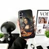 Смешной Чехол для Телефона с Артом М-Мона Лиза Для Samsung Galaxy A73,A72,A71,A70,A53,A52,A51,Мягкий Силиконовый Черный Чехол