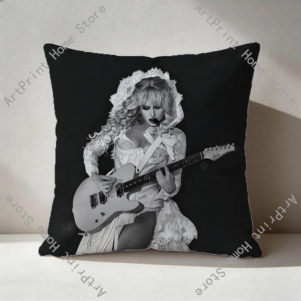 LLadyS GGagaS Pillowcase for Sofa Room Office Decor Printing Protector Cushion Cover Valentine gift Custom