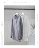 Lightweight long sleeved silk and linen shirt for women in 2026 summer, simple and versatile for commuting, solid color shirt