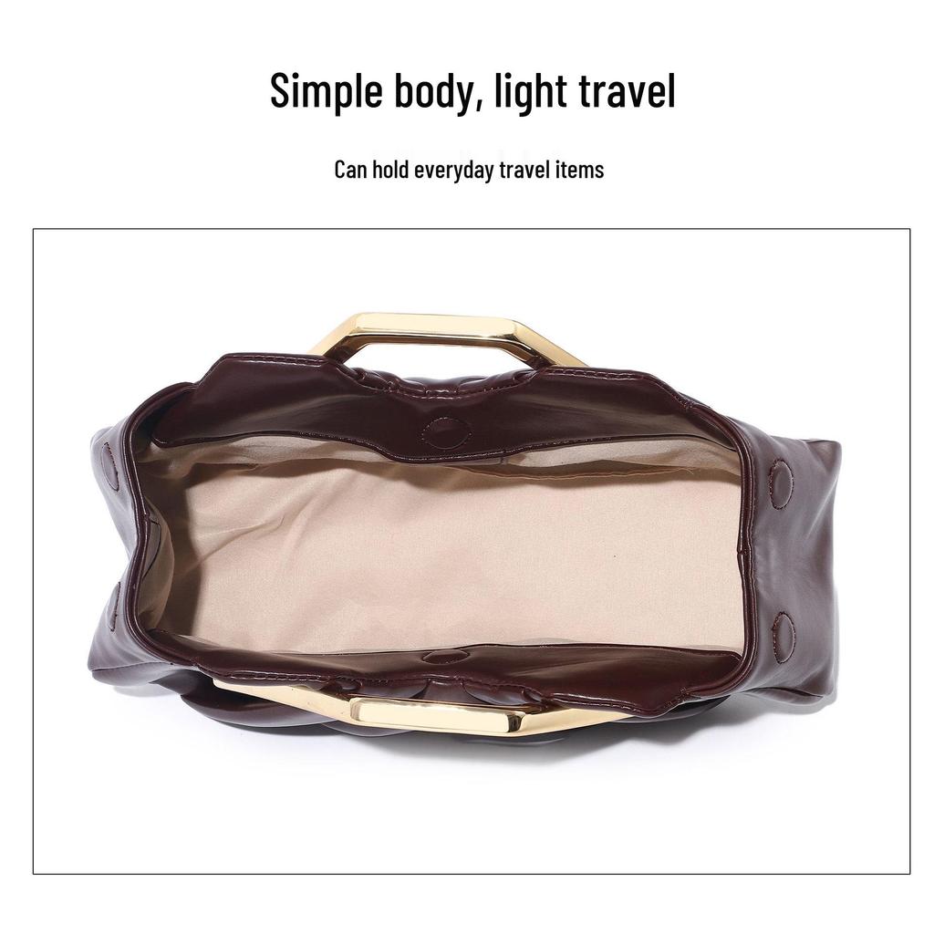 Ретро Облачная Сумка 2025: Женская вечерняя сумка-клатч с плиссировкой и дизайном, подчеркивающим форму лица