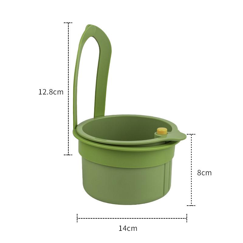 Creative Sink Hanging Plastic Strainer Basket Openable Bottom Cover Detachable Kitchen Garbage Filter Quickly Drain