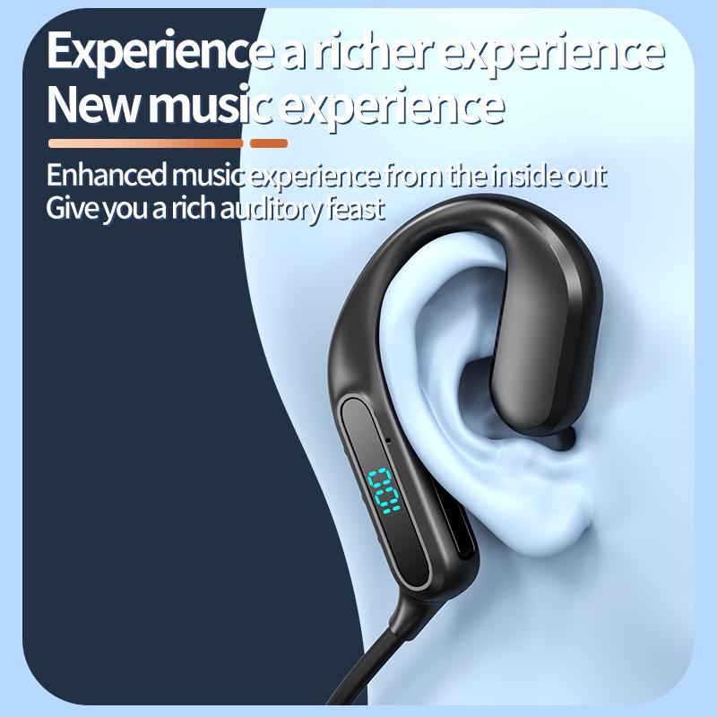 Беспроводной Bluetooth 6.0 наушник с воздушной проводимостью, спортивная гарнитура, Hi-Fi стерео наушник, наушники с микрофоном и шумоподавлением