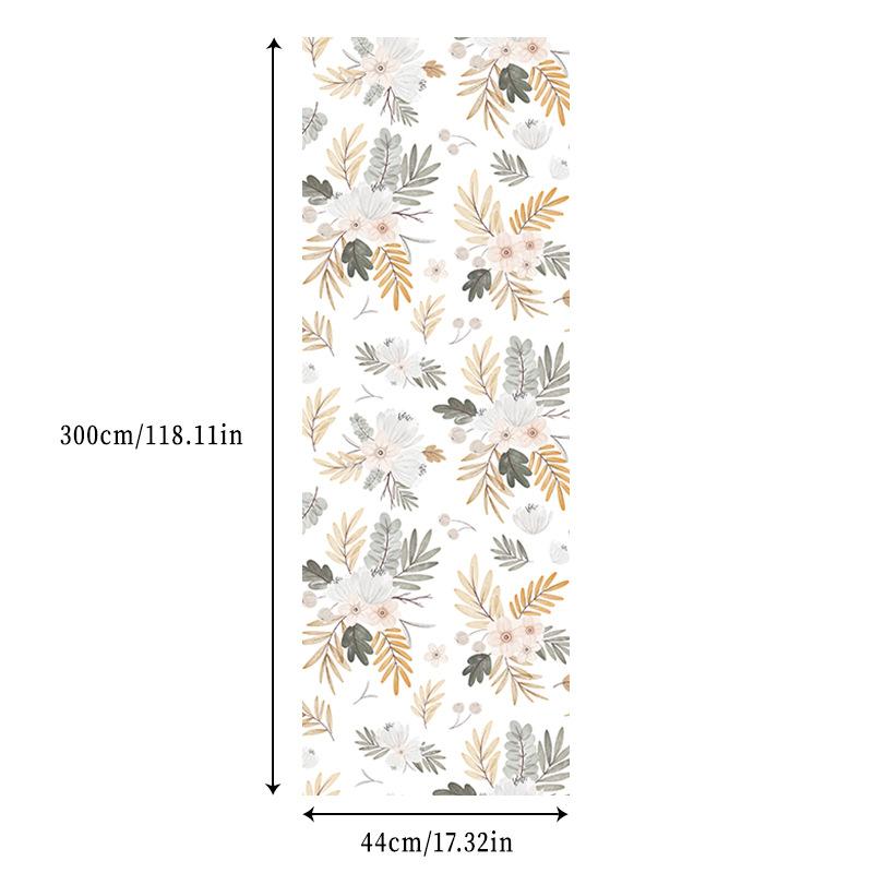 Креативный дизайн Осенний лист Наклейка на стену шкафа Спальня Гостиная Декор стен Бумажный шкаф Мебель Обои Домашний декор