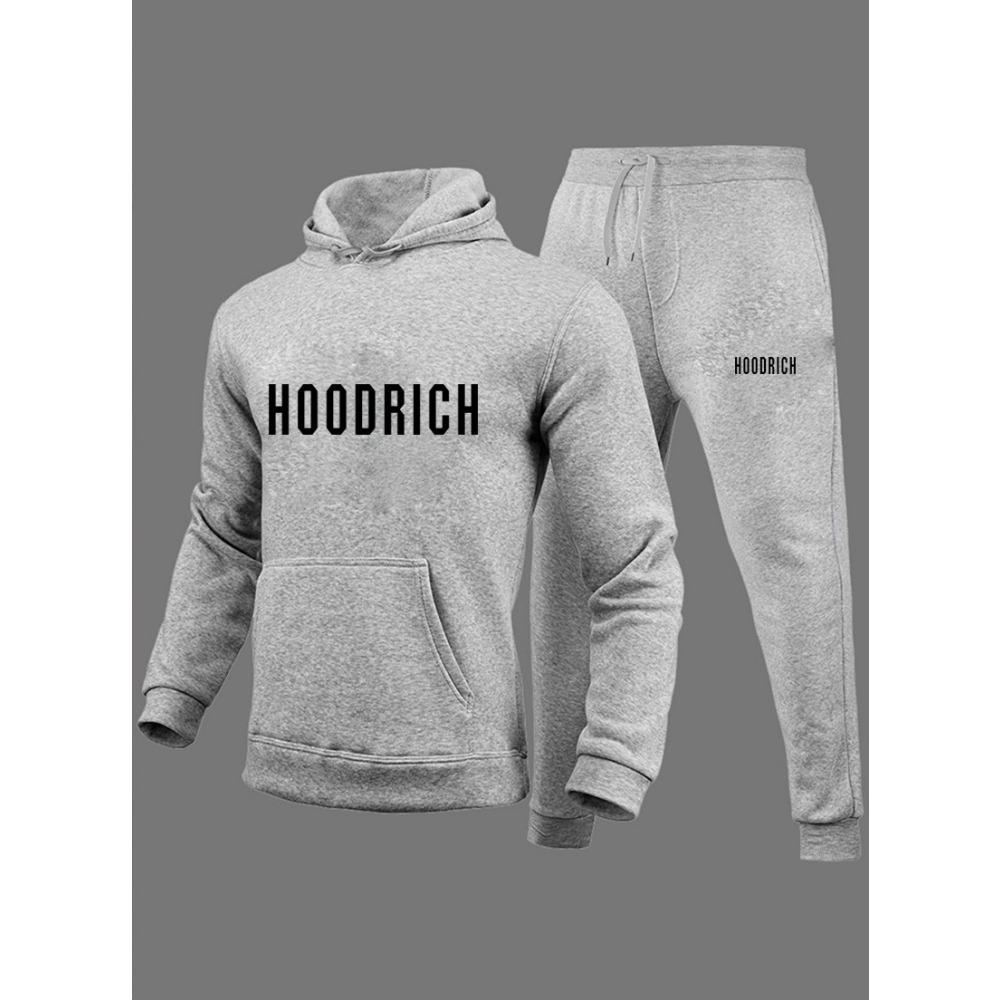HOODRICH Комплект толстовок с капюшоном и буквенным принтом, производитель повседневных спортивных комплектов