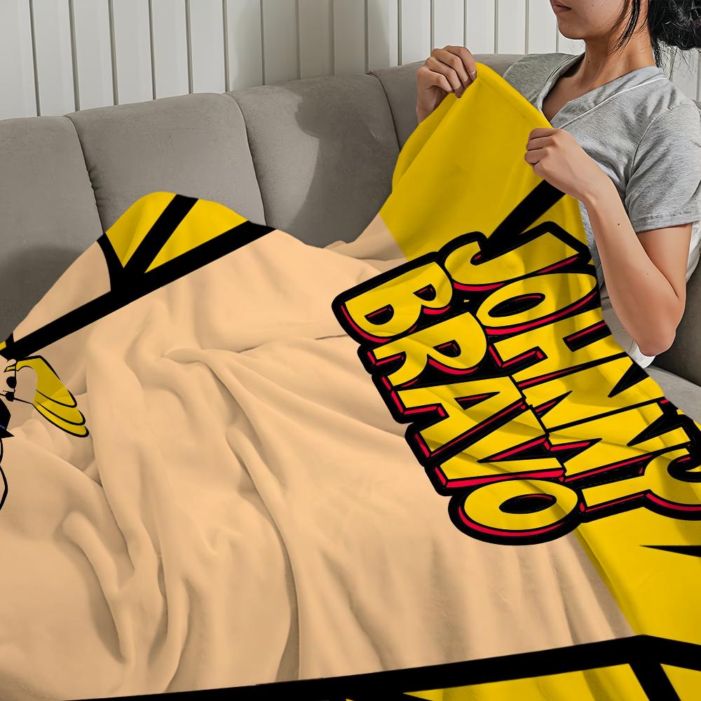Blanket J-Johnny For Soft Throw Blanket for Picnic Bed Sofa B-Bravo Cartoon Home Bedroom Cozy Warm Comfortable
