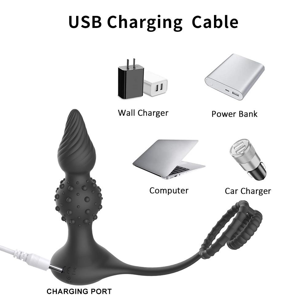 Новый мужской массажер простаты, 10 скоростей, вибратор, секс-игрушки, мужской мастурбатор, анальная пробка, товары для взрослых, секс-игрушки для пар