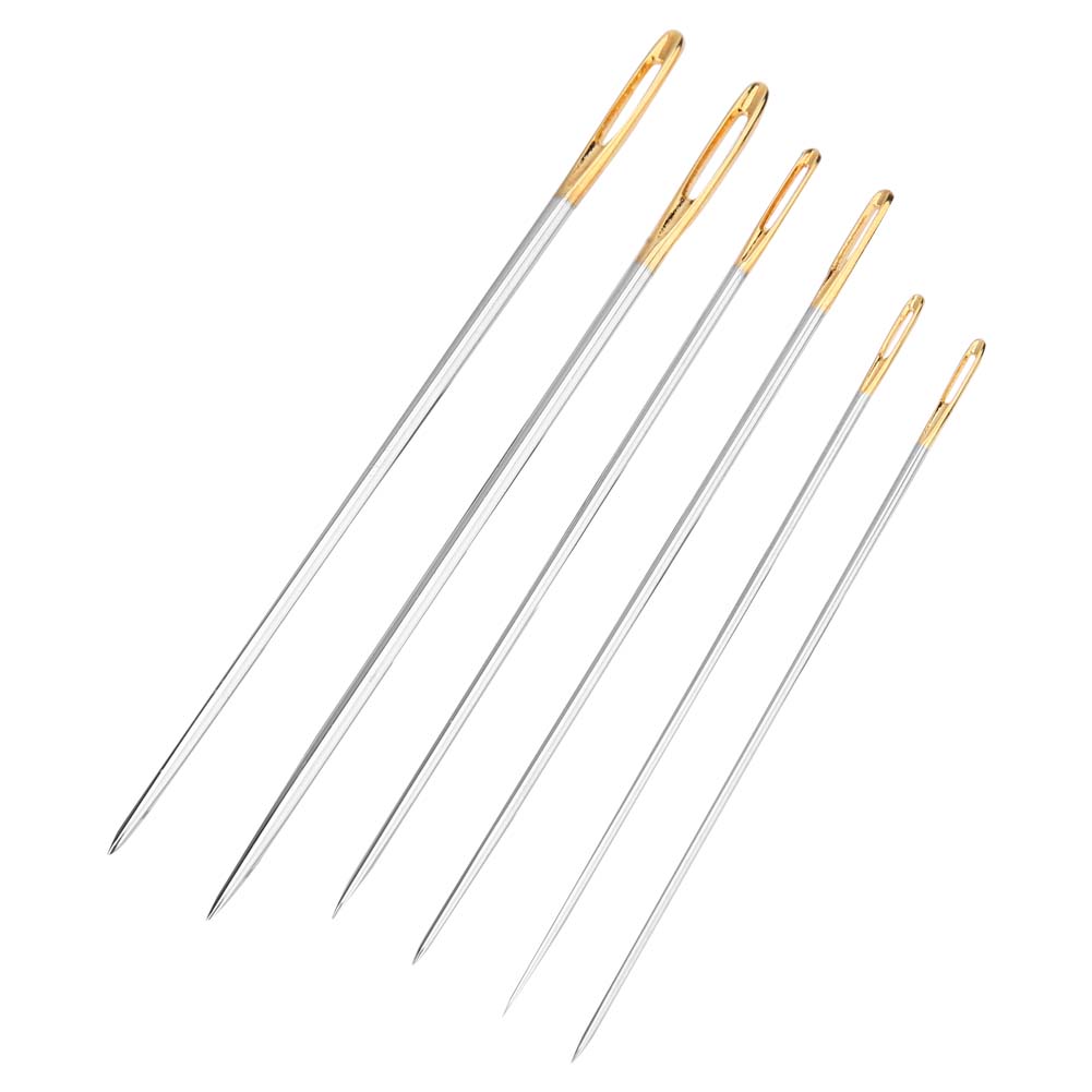 6 шт., 7/6,2/6,9 см, набор игл для ручного шитья, набор игл для домашнего ремонта одежды, набор игл для ручного вязания