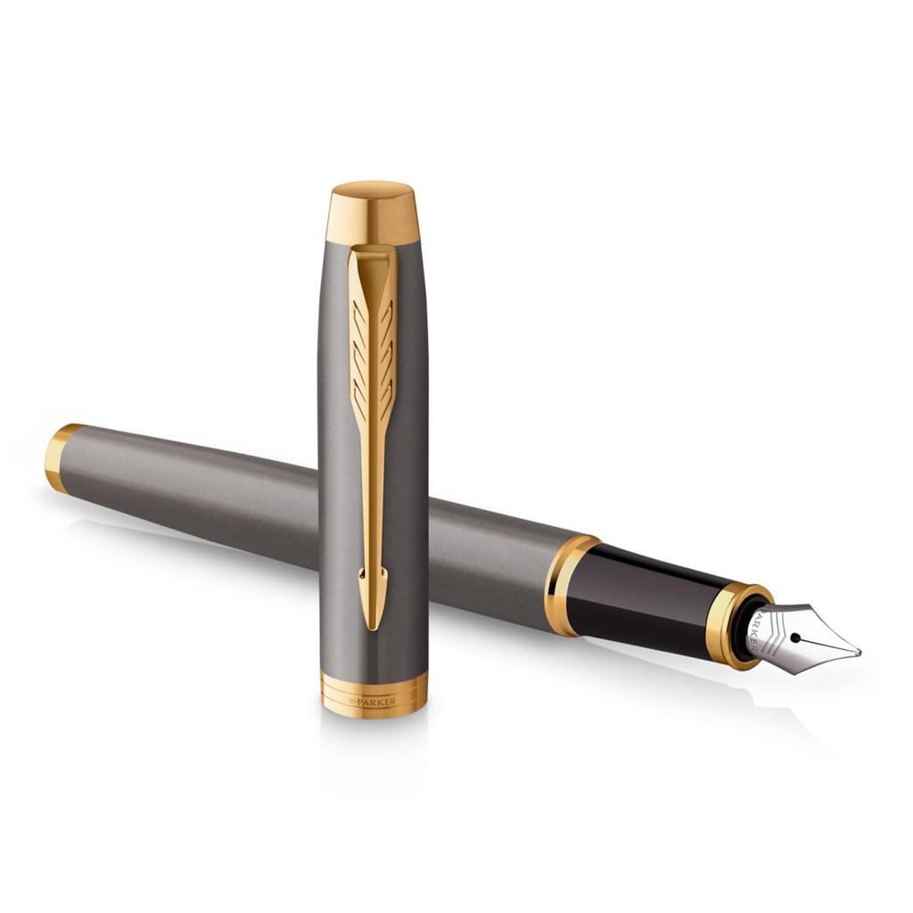 PARKER Fountain Pen IM Gray GT Fine Point Gift Box Gift Present Luxury Regular Import 2213800