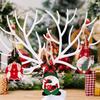 3 Pcs Christmas Gnome Ornaments Vintage Gnome Elf Wooden Hanging Decoration for Holiday Xmas Party Supplies