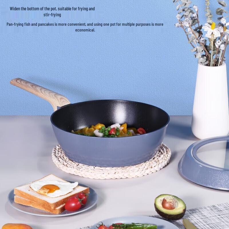 COOKER KING 28cm Non-stick Die-Cast Flat Bottom Stir-fry Pan