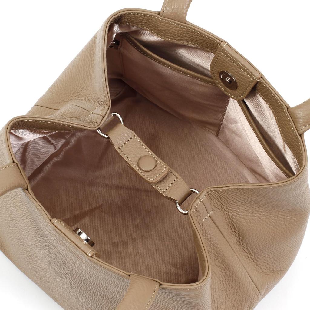 Сжимающаяся кожа B5 размера совместимая форма меняющаяся сумочка Песочно-бежевый 52522 [Kitamura] Z-0598 Женская