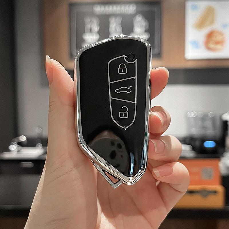 Чехол для автомобильного ключа из ТПУ с полной защитой для VW Volkswagen Golf 7 8 Git MK8 MK4 ID.3 ID.4 Formentor Skoda Octavia A8