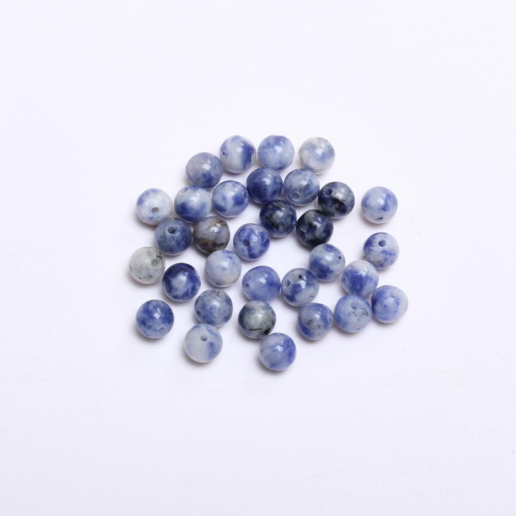 Креативные аксессуары из бисера, модный браслет, ожерелье, аксессуары, круглые бусины из натурального камня, 40-15 шт., ручная работа, сделай сам, 4, 6, 8, 10, 12 мм, для изготовления ювелирных изделий