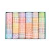 60 Rolls of Japanese Paper Notebook Set - Fresh Checkered Salt Series for Beginners, DIY Material & Notebook Tape