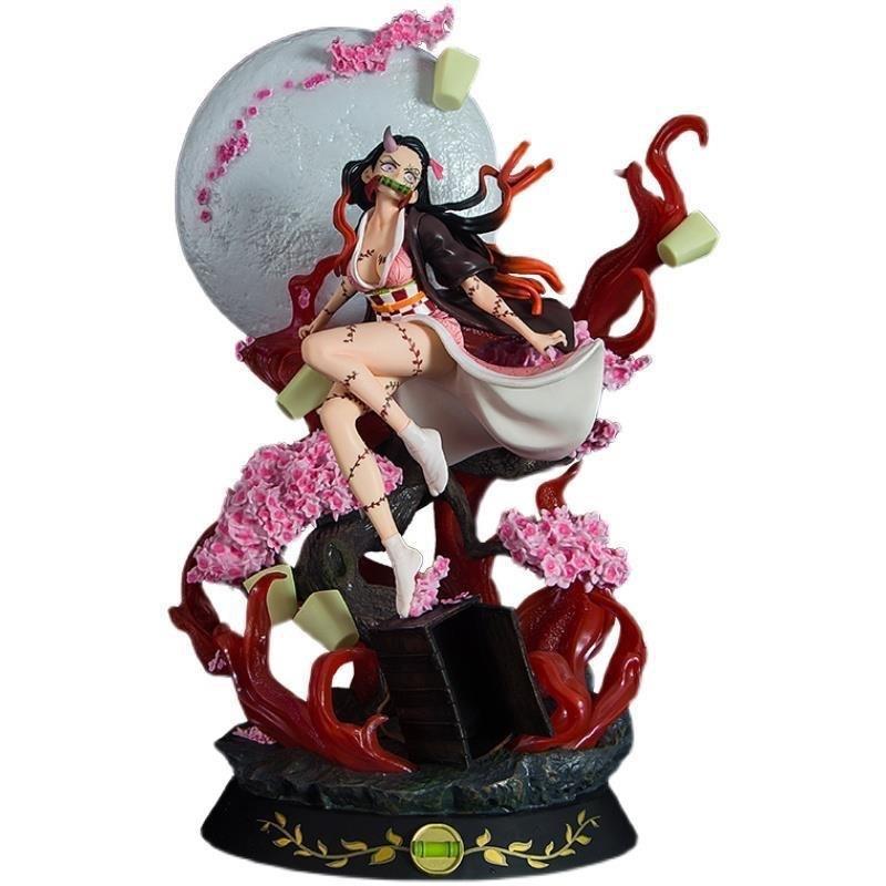 31 см Фигурка Nezuko Kamado из Demon Slayer Статуэтка Искусство Кровавого Демона Коллекционная Украшение для Домашнего Стола Подарок для Фанатов Аниме