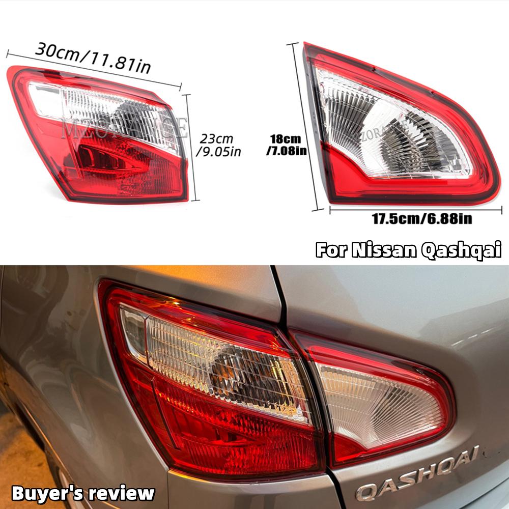 Автомобильный внешний задний фонарь для Nissan Qashqai 2008-2015, версия ЕС, тормозные противотуманные фары, аксессуары, автомобильные предупреждающие ходовые огни