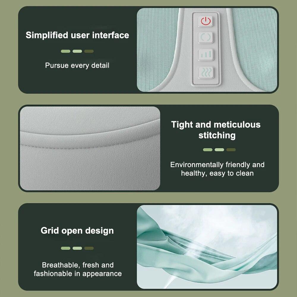 Electric Foot Massager Mini Kneading Feet Hot Compress Machines Deep Tissue Shiatsu Kneading Relieve Muscle Care Foot Machines