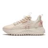 Li Ning CF Moon Shadow Fabric Leather Sports Shock Absorbing Non-Slip Wear-Stick Low-Top Casual Shoes Women sneakers Matte-White AGLR158-4