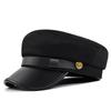 Painter Hat Flat Top  Outdoor Travel Flat Top  Retro Navy  British Style Octagonal Hat Beret News Boy