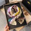 Long silk scarf women's new scarf versatile autumn and winter foreign style fashion matching shirt tied bag square scarf scarf