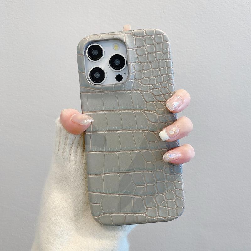 Текстура крокодиловой кожи подходит для чехлов для телефонов Apple 16promax, IPhone15 High-end 14 противоударный 13 роскошные мужские кожаные чехлы
